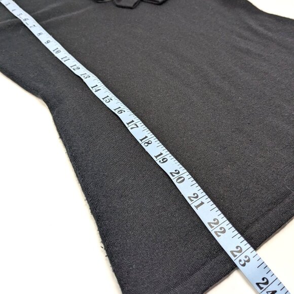 Saks Fifth Ave Cashmere Silk Sweater Womens Small Black with Bows Rosette - Picture 13 of 16